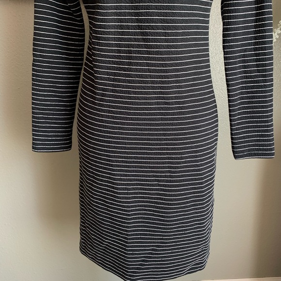 Mango Black & White Long Sleeve Dress Size 6 - Picture 11 of 17